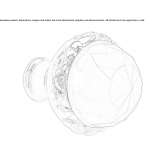 Mosiężna gałka meblowa z kryształami Swarovski® Golega