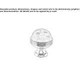 Brass furniture knob Lucaceni