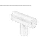 Brass furniture knob Winnett