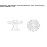 Zamak furniture knob Blato
