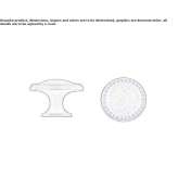 Zamak furniture knob Blato