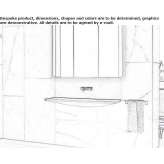 Rectangular ceramic washbasin mounted to the wall Stupsk