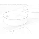Round washbasin made of porcelain stoneware Camar
