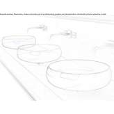 Round countertop washbasin made of Murano glass Barcea