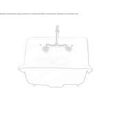 Wall-mounted washbasin Malta