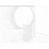 Free-standing Silexpol® washbasin with drawers Malesina