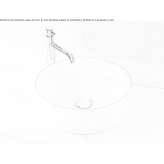 Round ceramic washbasin, countertop Sharkan
