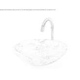 Single countertop washbasin Valbom