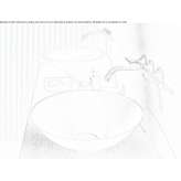 Round countertop washbasin made of glazed steel Hailey