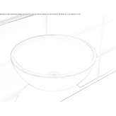 Round glass countertop washbasin Tewantin