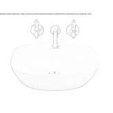 Single countertop washbasin Fantino