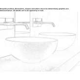 Pietrablu™ round countertop washbasin Cocorit