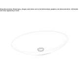 Oval countertop washbasin Krsko