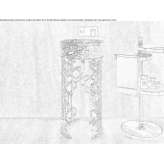 Freestanding round washbasin Leezdorf