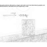 Round marble countertop washbasin Paita