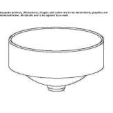 Semi-built-in round Solid Surface washbasin Paita