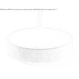 Round countertop washbasin made of lava stone Pades