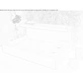 Rectangular countertop washbasin made of Carrara marble Balaban