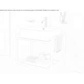 Single washbasin cabinet mounted on the wall WaKeeney