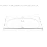 Single oval washbasin made of stainless steel Ashill