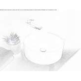 Countertop washbasin made of quartz composite Duboka