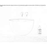 Round ceramic washbasin, countertop Gaibiel