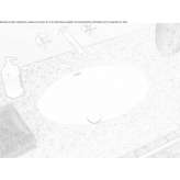 Oval ceramic washbasin, recessed Vodo