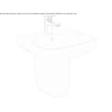 Single washbasin with overflow Dresher
