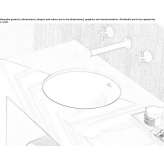 Round ceramic washbasin Vodo
