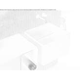 Rectangular metal washbasin mounted to the wall Romos