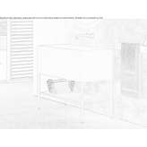 Free-standing metal washbasin Malvito