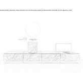 Modular bathroom system in stainless steel and marble Alnmouth