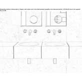 Stone washbasin mounted to the wall Scampia
