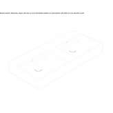 Umywalka Double Globothin® z przelewem Hainfeld