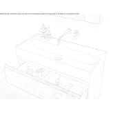 Rectangular washbasin Hilvan