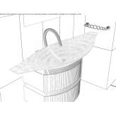 Oval countertop washbasin Tadasuni