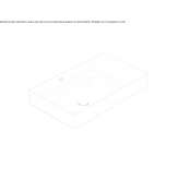 Rectangular Globothin® washbasin Sertania