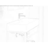 Rectangular washbasin Hilvan