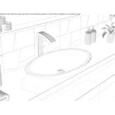 Countertop washbasin made of oval cultured marble Ghioroiu