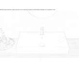 Rectangular washbasin with overflow Hilvan