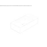 Rectangular Globothin® washbasin Sertania