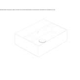 Globothin® single rectangular washbasin Sertania