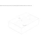 Rectangular single washbasin Globothin® Sertania