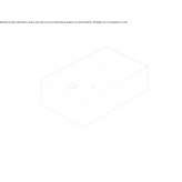 Rectangular single washbasin Globothin® Sertania