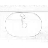 Oval countertop washbasin Toboliu