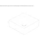 Globothin® square countertop washbasin Sertania