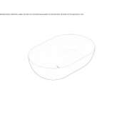 Globothin® single oval countertop washbasin Moris