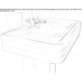 Rectangular floor-standing washbasin Colmenar