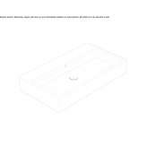 Globothin® single washbasin with overflow Hainfeld