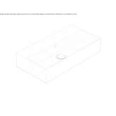 Globothin® single rectangular washbasin Sertania